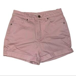 Forever 21 Pink Cuffed Denim Shorts